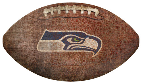 Seattle Seahawks Football Shaped Sign