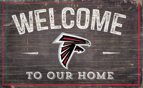 Atlanta Falcons 11" x 19" Welcome to Our Home Sign