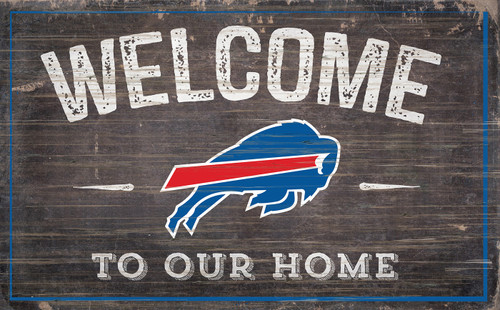 Buffalo Bills 11" x 19" Welcome to Our Home Sign