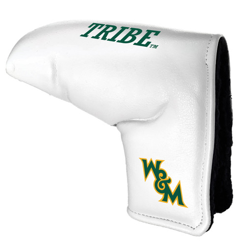 William & Mary Tribe White Tour Blade Golf Putter Cover