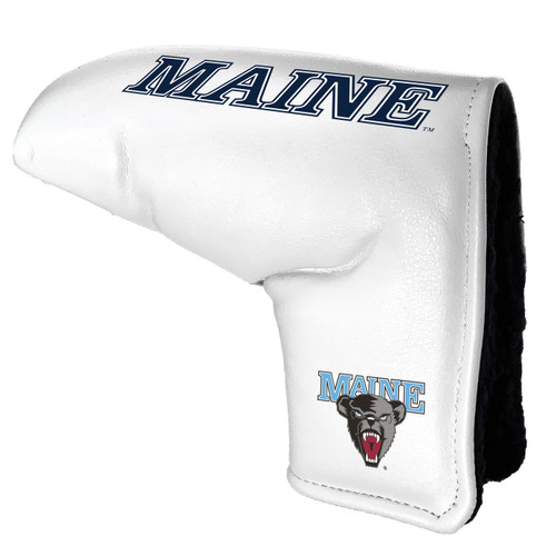 Maine Black Bears White Tour Blade Golf Putter Cover