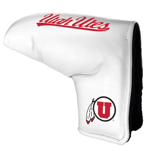Utah Utes White Tour Blade Golf Putter Cover