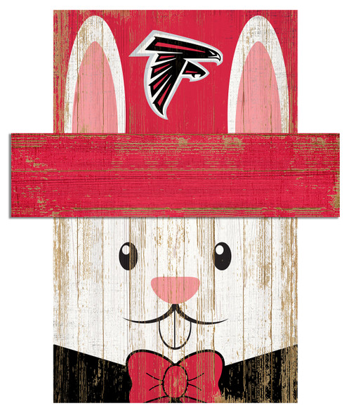 Atlanta Falcons 19" x 16" Easter Bunny Head