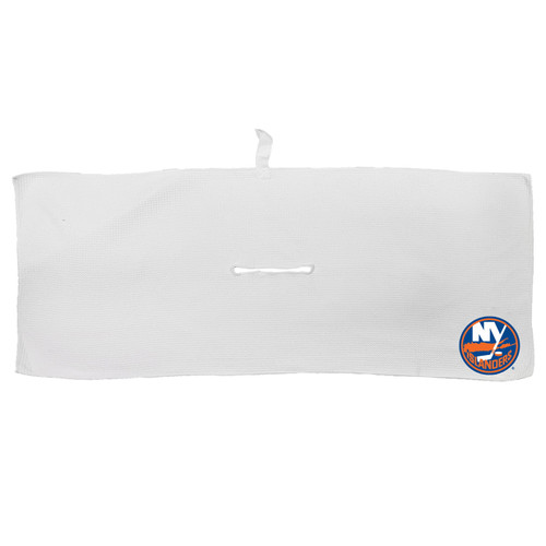 New York Islanders 16" x 40" White Microfiber Golf Towel