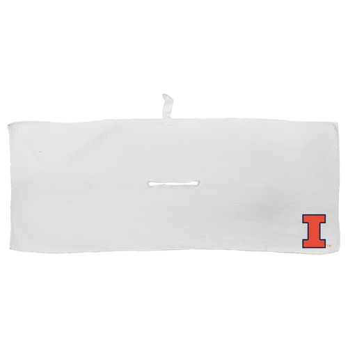 Illinois Fighting Illini 16" x 40" White Microfiber Golf Towel