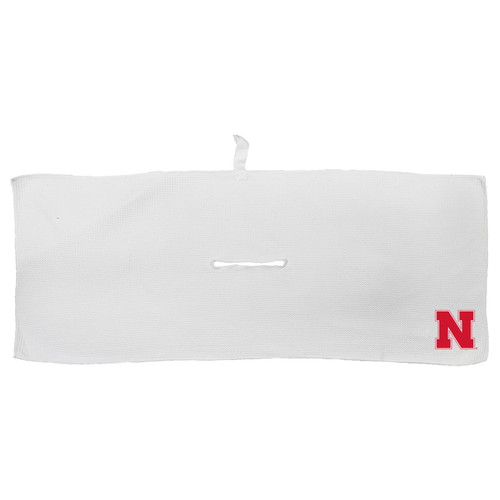 Nebraska Cornhuskers 16" x 40" White Microfiber Golf Towel