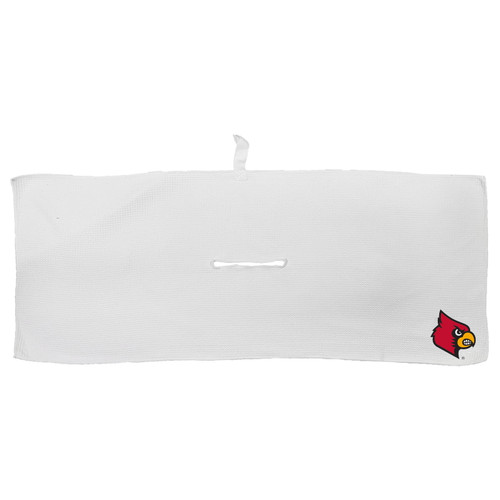 Louisville Cardinals 16" x 40" White Microfiber Golf Towel