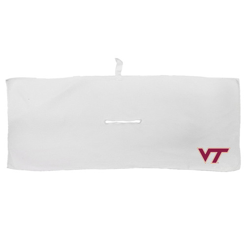 Virginia Tech Hokies 16" x 40" White Microfiber Golf Towel