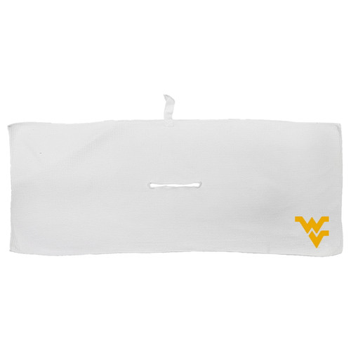 West Virginia Mountaineers 16" x 40" White Microfiber Golf Towel