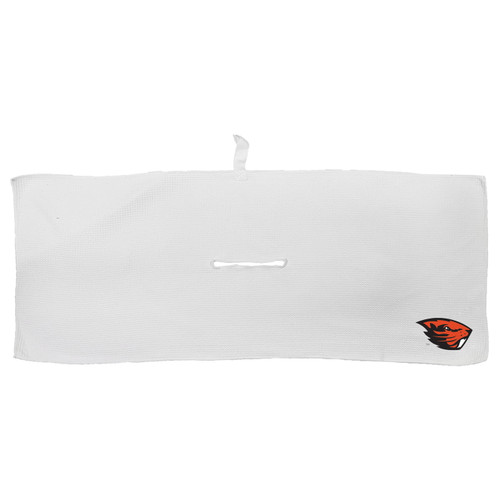 Oregon State Beavers 16" x 40" White Microfiber Golf Towel