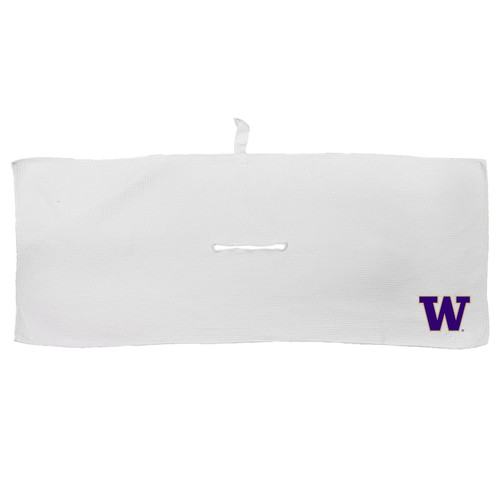 Washington Huskies 16" x 40" White Microfiber Golf Towel