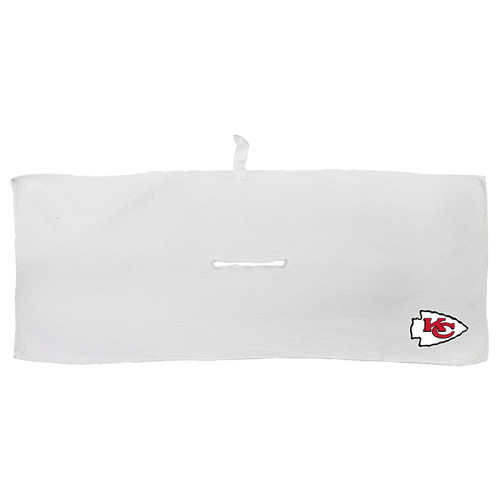 Kansas City Chiefs 16" x 40" White Microfiber Golf Towel