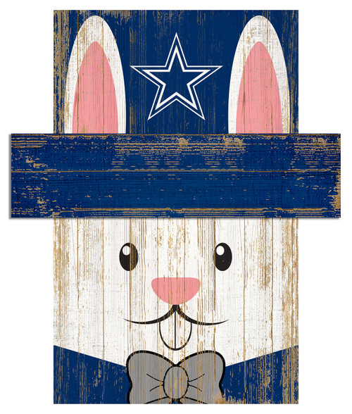 Dallas Cowboys 6" x 5" Easter Bunny Head