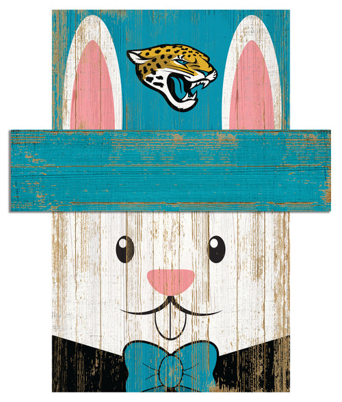 Jacksonville Jaguars 6" x 5" Easter Bunny Head