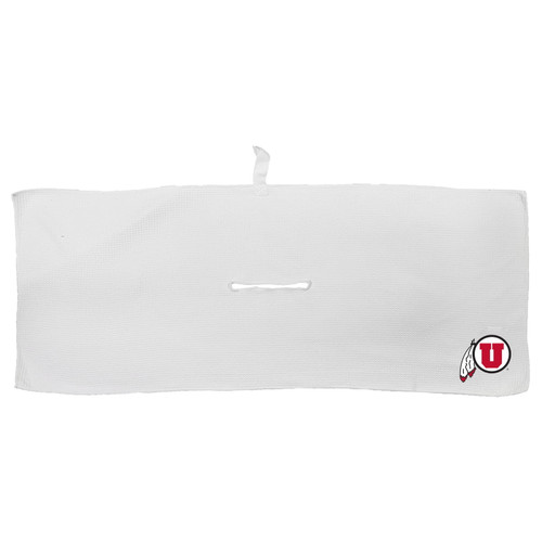 Utah Utes 16" x 40" White Microfiber Golf Towel