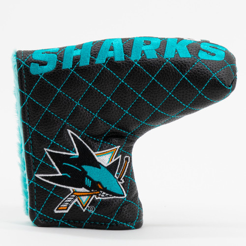 San Jose Sharks Split Quilted Tour Blade Golf Putter Cover