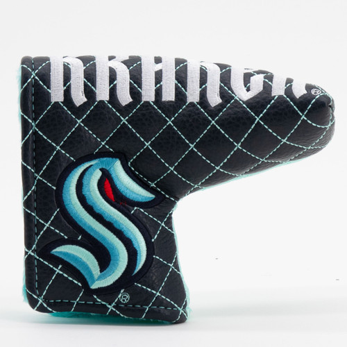 Seattle Kraken Split Quilted Tour Blade Golf Putter Cover