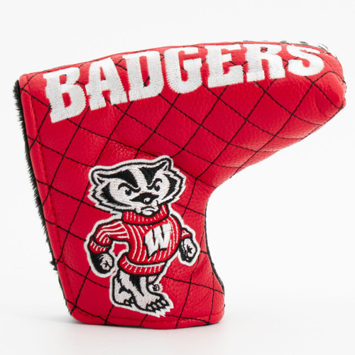 Wisconsin Badgers Split Quilted Tour Blade Golf Putter Cover
