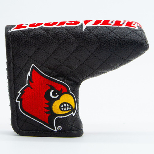 Louisville Cardinals Split Quilted Tour Blade Golf Putter Cover