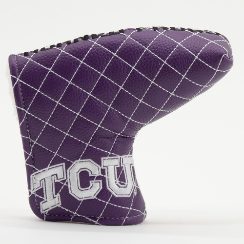 Texas Christian Horned Frogs Split Quilted Tour Blade Golf Putter Cover