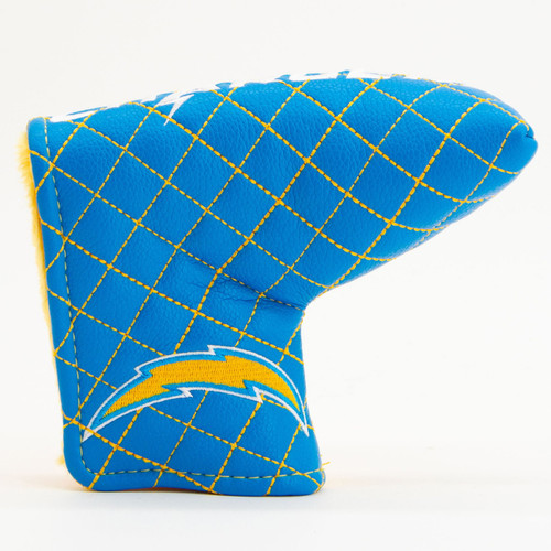 Los Angeles Chargers Split Quilted Tour Blade Golf Putter Cover