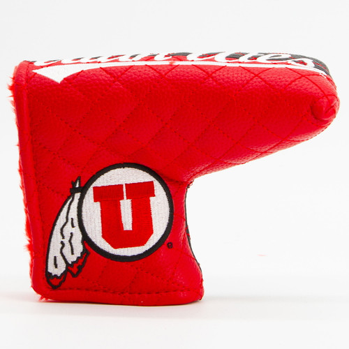 Utah Utes Split Quilted Tour Blade Golf Putter Cover