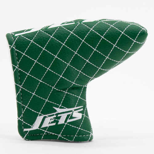 New York Jets Split Quilted Tour Blade Golf Putter Cover