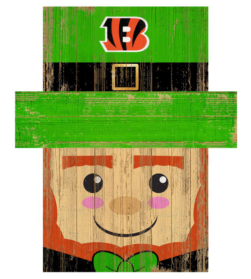 Cincinnati Bengals 6" x 5" Leprechaun Head