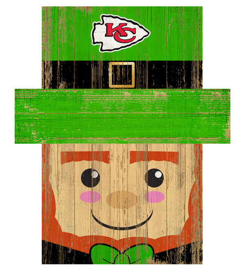 Kansas City Chiefs 6" x 5" Leprechaun Head