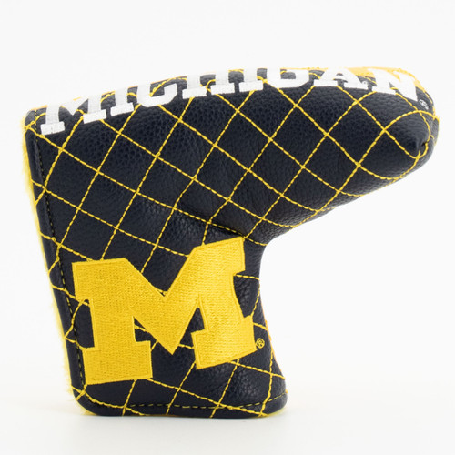 Michigan Wolverines Split Quilted Tour Blade Golf Putter Cover