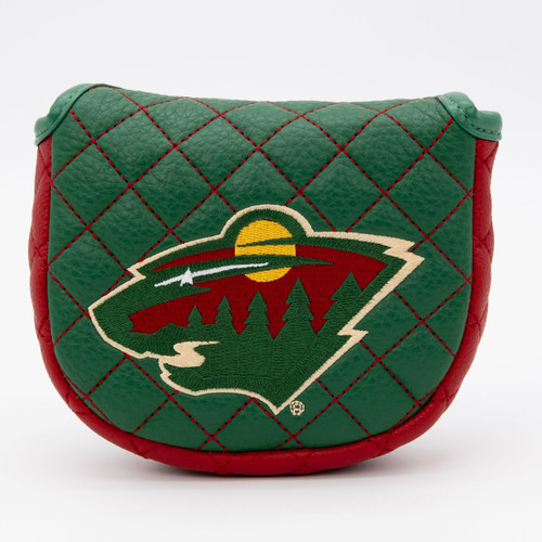 Minnesota Wild Solid Quilted Golf Mallet Putter Cover