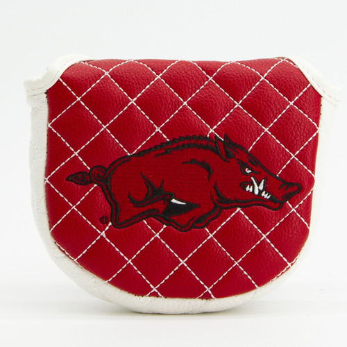 Arkansas Razorbacks Solid Quilted Golf Mallet Putter Cover