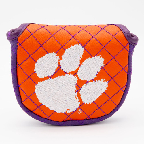Clemson Tigers Solid Quilted Golf Mallet Putter Cover