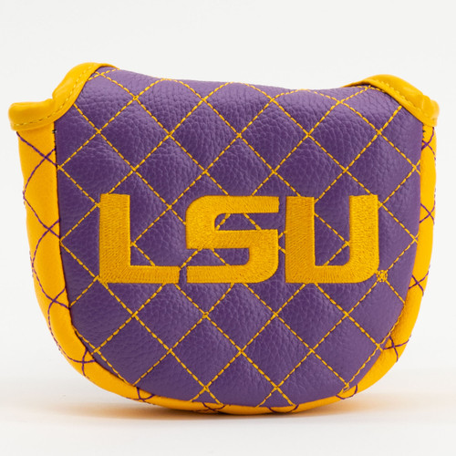 LSU Tigers Solid Quilted Golf Mallet Putter Cover