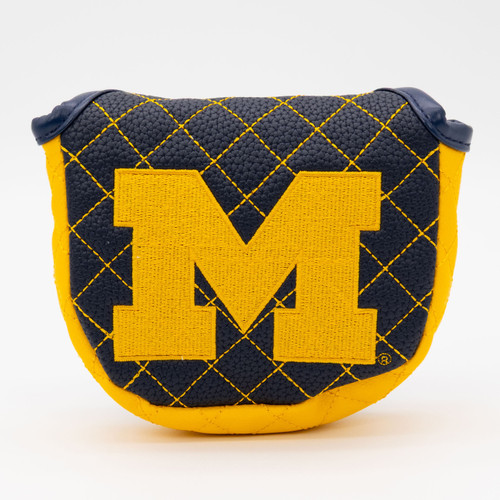Michigan Wolverines Solid Quilted Golf Mallet Putter Cover