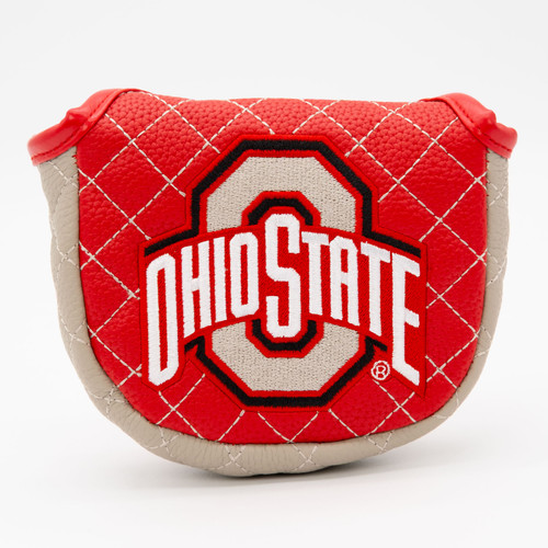 Ohio State Buckeyes Solid Quilted Golf Mallet Putter Cover