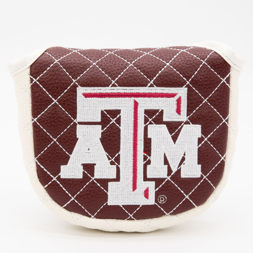 Texas A&M Aggies Solid Quilted Golf Mallet Putter Cover