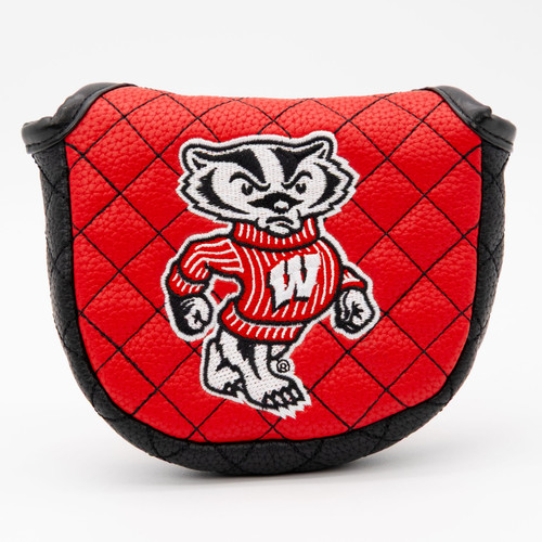 Wisconsin Badgers Solid Quilted Golf Mallet Putter Cover