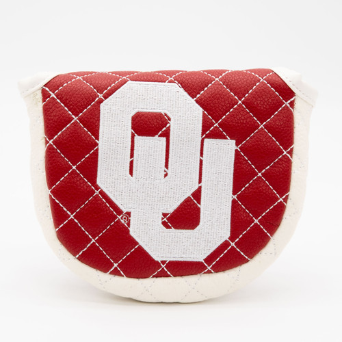 Oklahoma Sooners Solid Quilted Golf Mallet Putter Cover