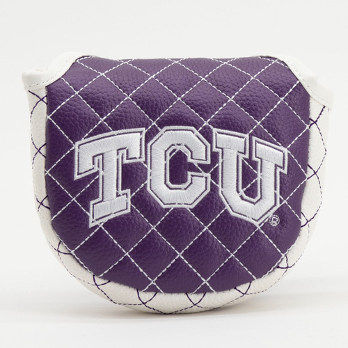 Texas Christian Horned Frogs Solid Quilted Golf Mallet Putter Cover