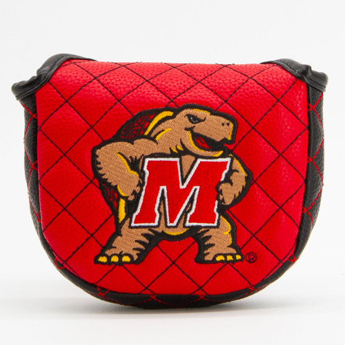 Maryland Terrapins Solid Quilted Golf Mallet Putter Cover