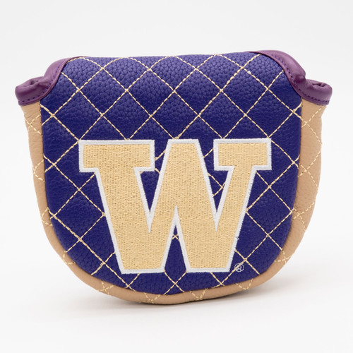 Washington Huskies Solid Quilted Golf Mallet Putter Cover