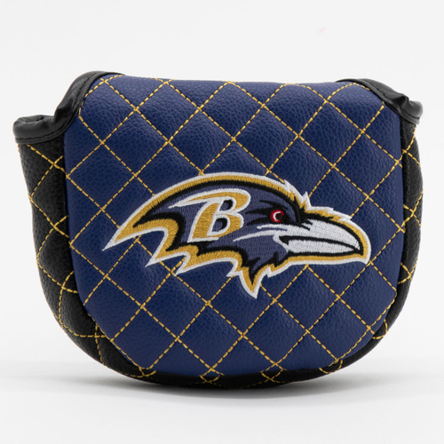 Baltimore Ravens Solid Quilted Golf Mallet Putter Cover