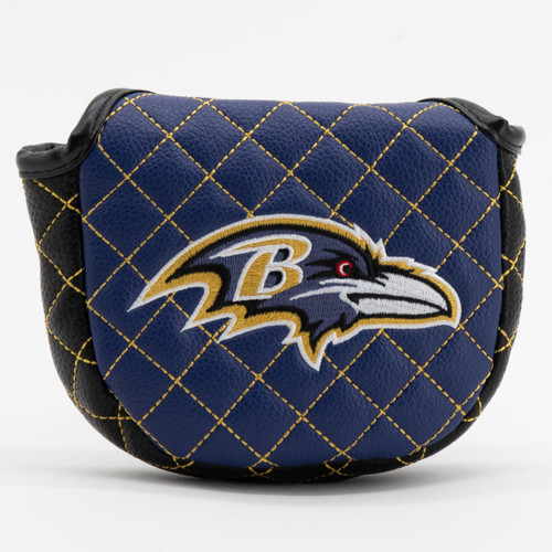 Baltimore Ravens Solid Quilted Golf Mallet Putter Cover