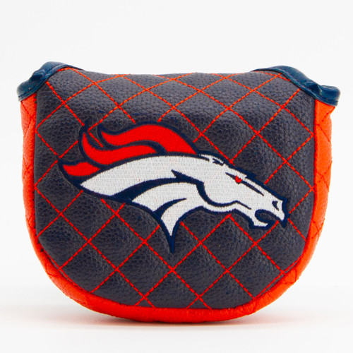 Denver Broncos Solid Quilted Golf Mallet Putter Cover