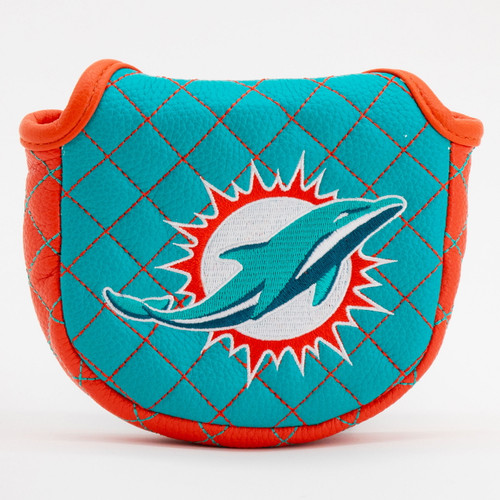 Miami Dolphins Solid Quilted Golf Mallet Putter Cover