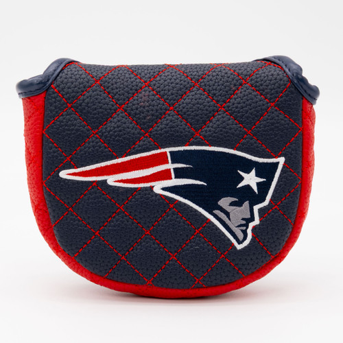 New England Patriots Solid Quilted Golf Mallet Putter Cover