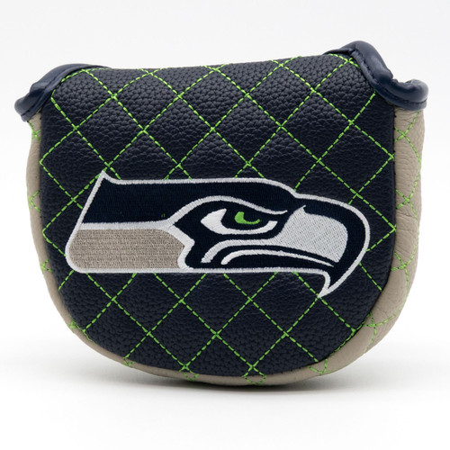 Seattle Seahawks Solid Quilted Golf Mallet Putter Cover