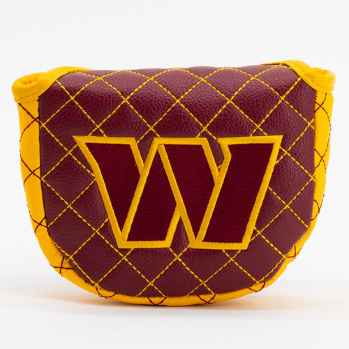 Washington Commanders Solid Quilted Golf Mallet Putter Cover