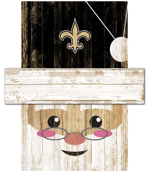 New Orleans Saints 6" x 5" Santa Head